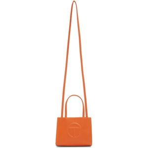 Orange small Telfar bag. Never worn